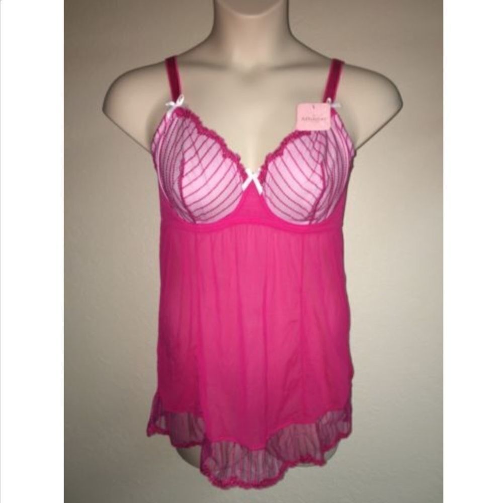 Affinitas Cami Bra Fuchsia Rose Underwire NWT
